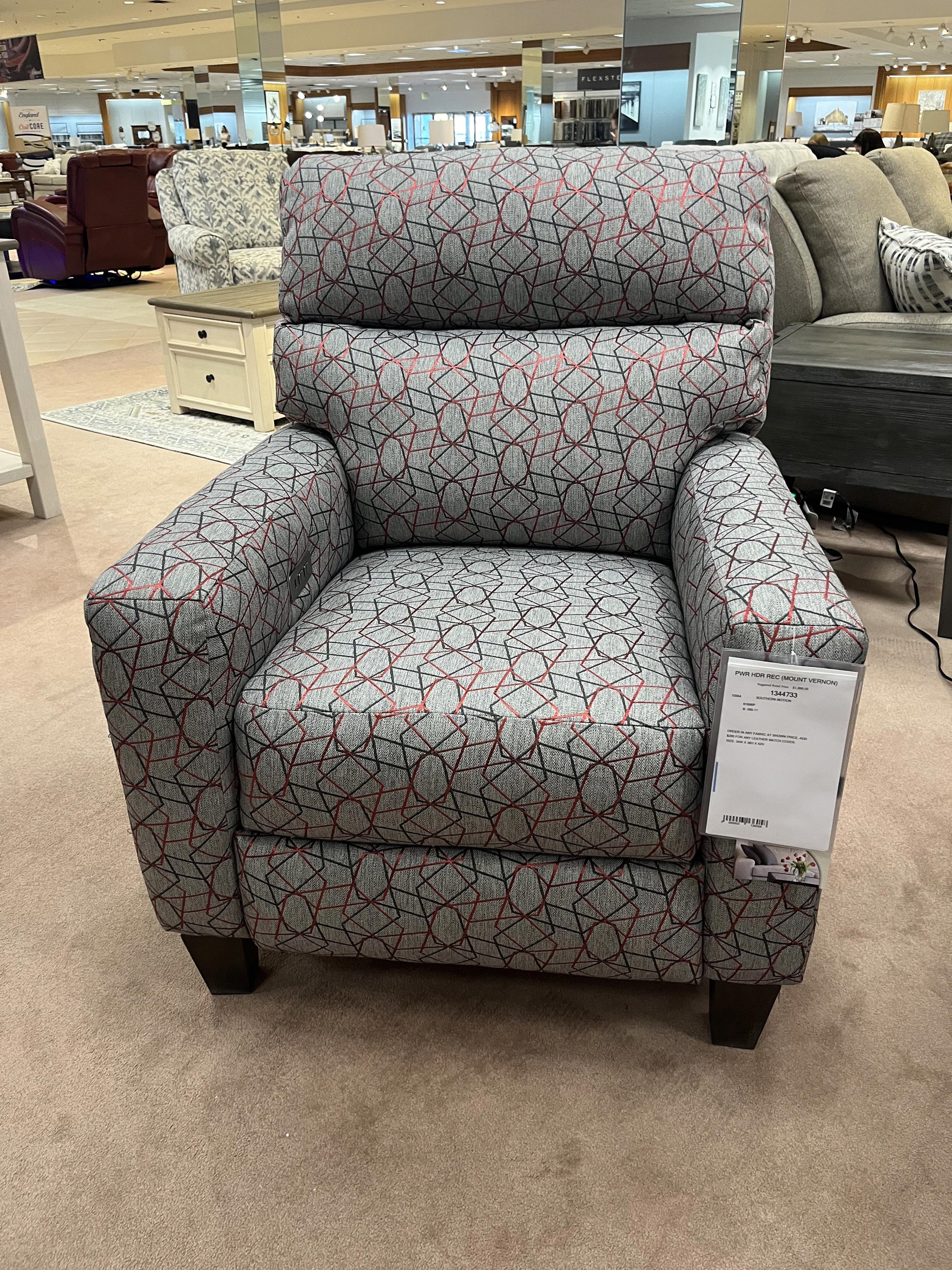 Southern motion shop high leg recliner